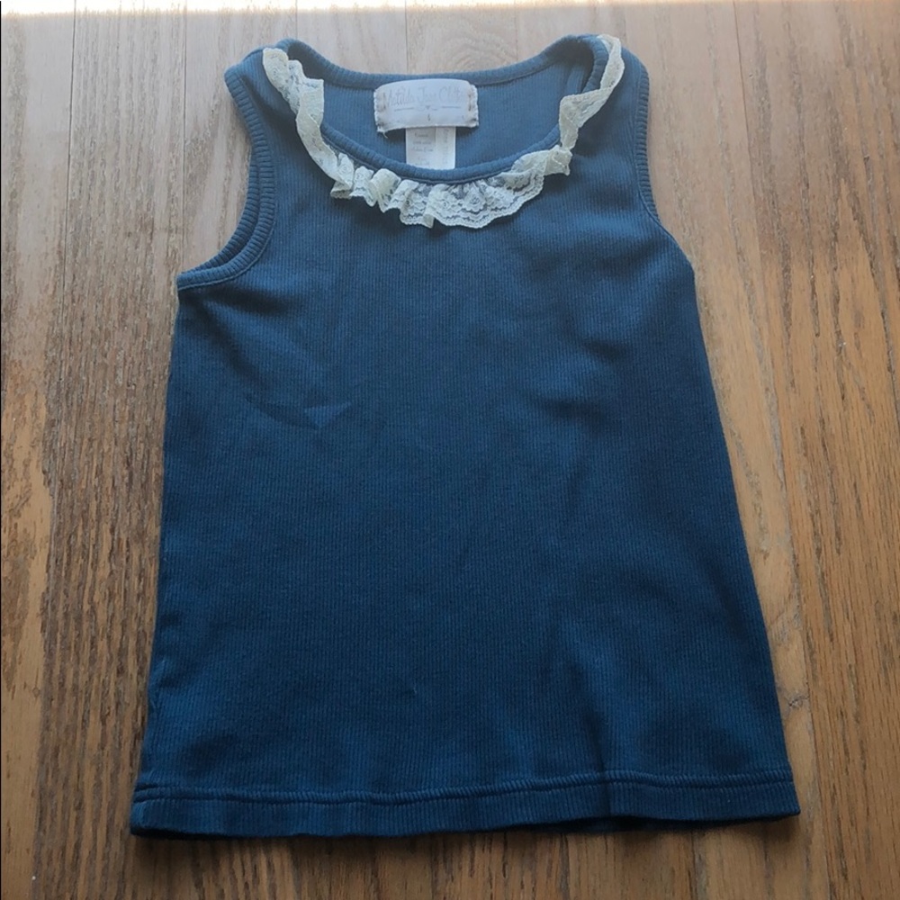 Matilda Jane Girls Sz 6 Blue In The Navy Tank Top